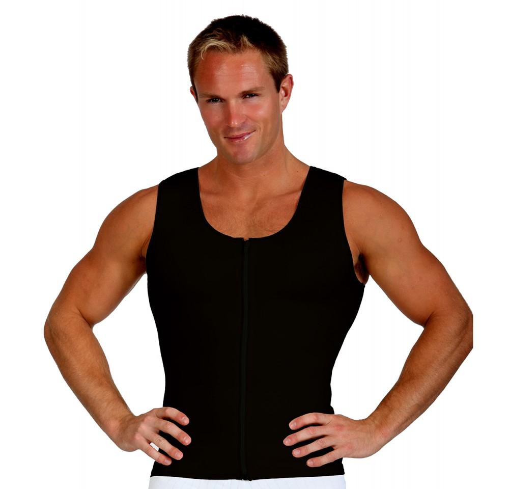 InstantRecoveryMD Mens Compression Sleeveless Front Zip Up Vest MD300