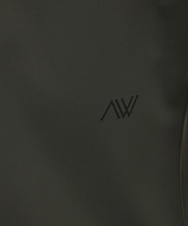 ANEW Golf: Women Back Zip Shoulder Tape Point Short T-Shirt - Khaki